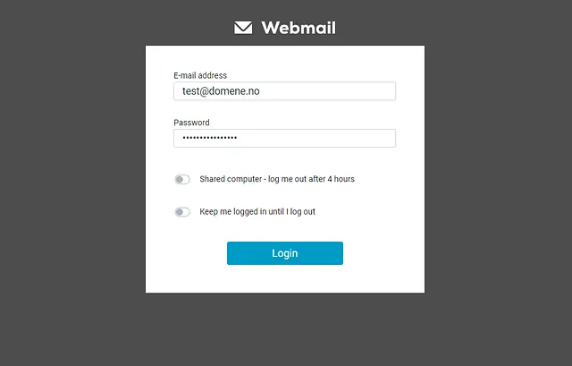 Ny webmail